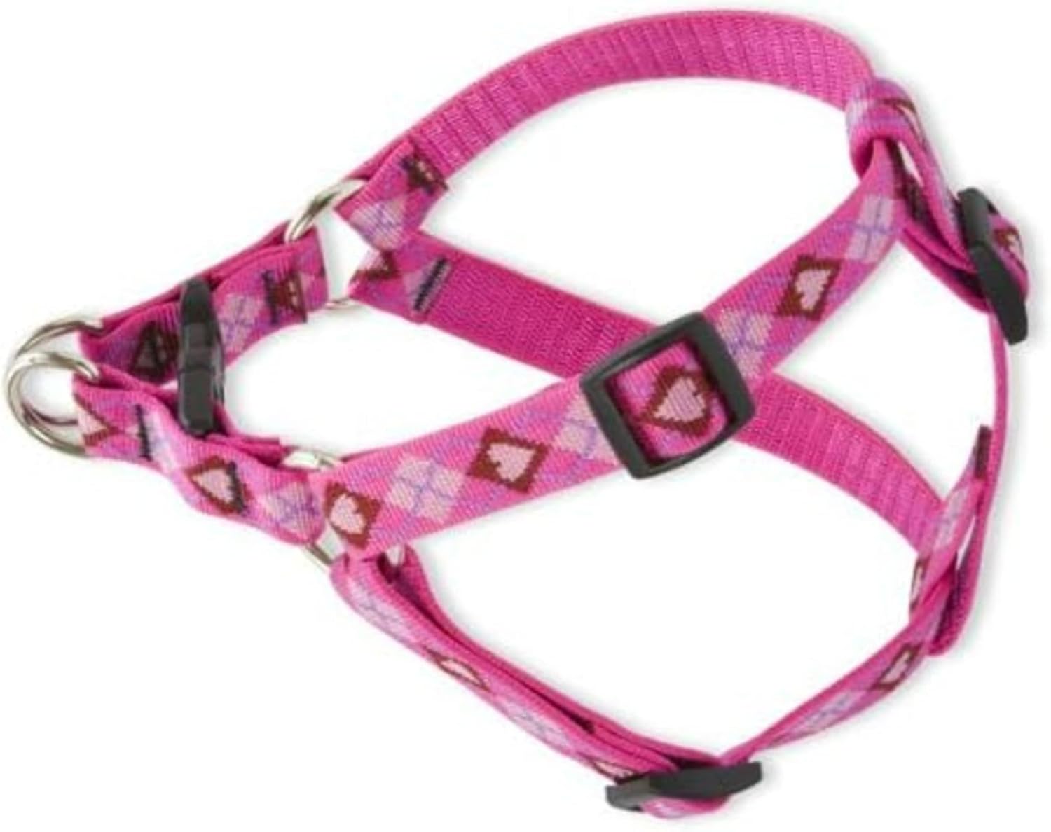 LupinePet Originals 3/4" Puppy Love 20-30" Step In Harness for Medium Dogs