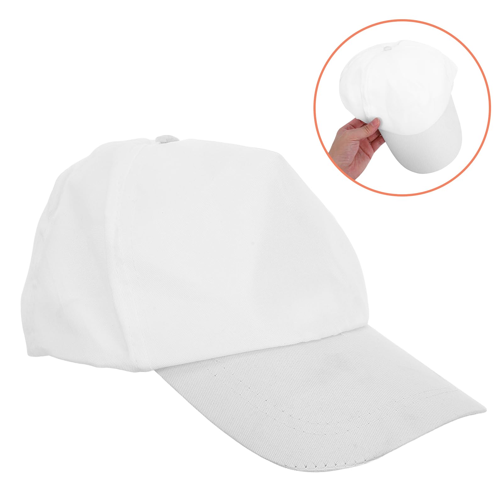 Alipis 24 Pezzi Set di Cappellini da Baseball in Cotone, con Strisce di Vernice Acrilica, per Feste e Attività Creative All'aperto