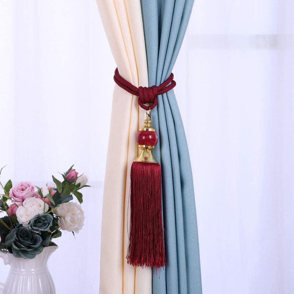 Embrasses de Rideaux à Pompons, Sangles Corde Rideau, Attaches en, Boucles, décorations Boule suspendues