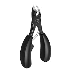 Toenail Clippers for Thick Ingrown Toe Nails Heavy Duty Precision Nail Scissors Super Sharp Curved Blade Grooming Tool