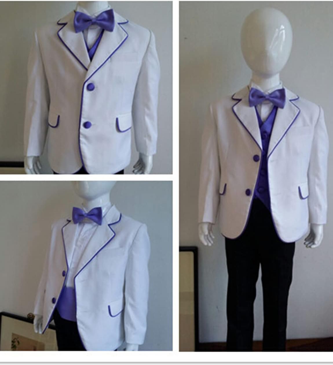 Boys' Three Pieces Suit Modern Fit Two Buttons for Christmas Party Outfit