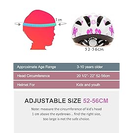 Girl Helmet for Bike,Kids Bike Pink Helmet for Girls Approximately Ages 3-10 Years Adjuastable and Multi-Sport, from Toddler to Kids CPSC Certicated