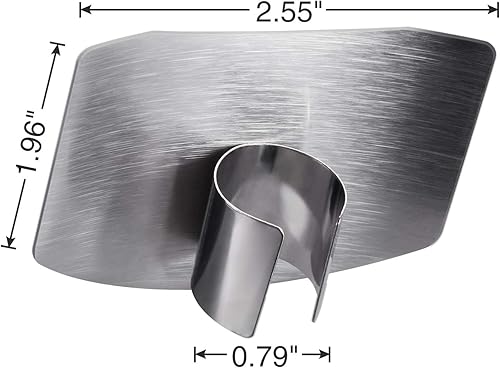 Miniatura 6 de Akkya Protectores de dedos para cortar dedos de acero inoxidable para cortar cuchillos, herramienta de cocina, protector de dedos para cortar