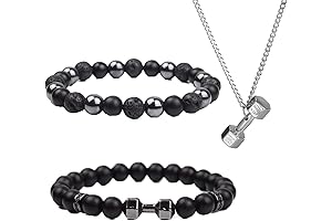 Get Fit and Stylish with the 17-Pound Weighted Dumbbell Bracelet!