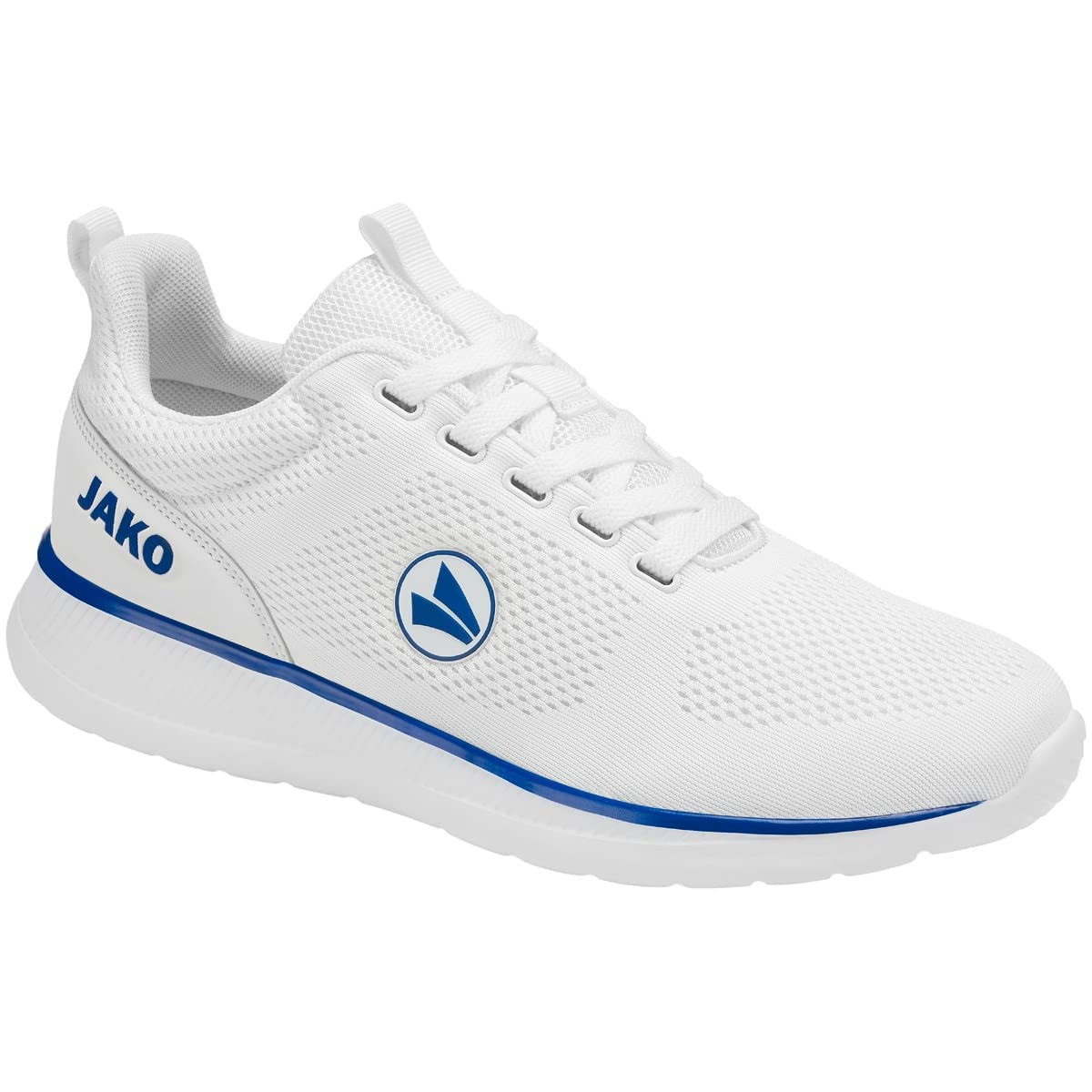 JAKO Unisex Team Mesh Trainers, White/Royal, 39 EU, White Royal, 7 UK