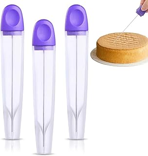 Bukela Cake Tester 3 Pack Stainless Steel Reusable Baking Needle with Cover for Cupcake Bread Pastry Biscuit Muffin Cookie