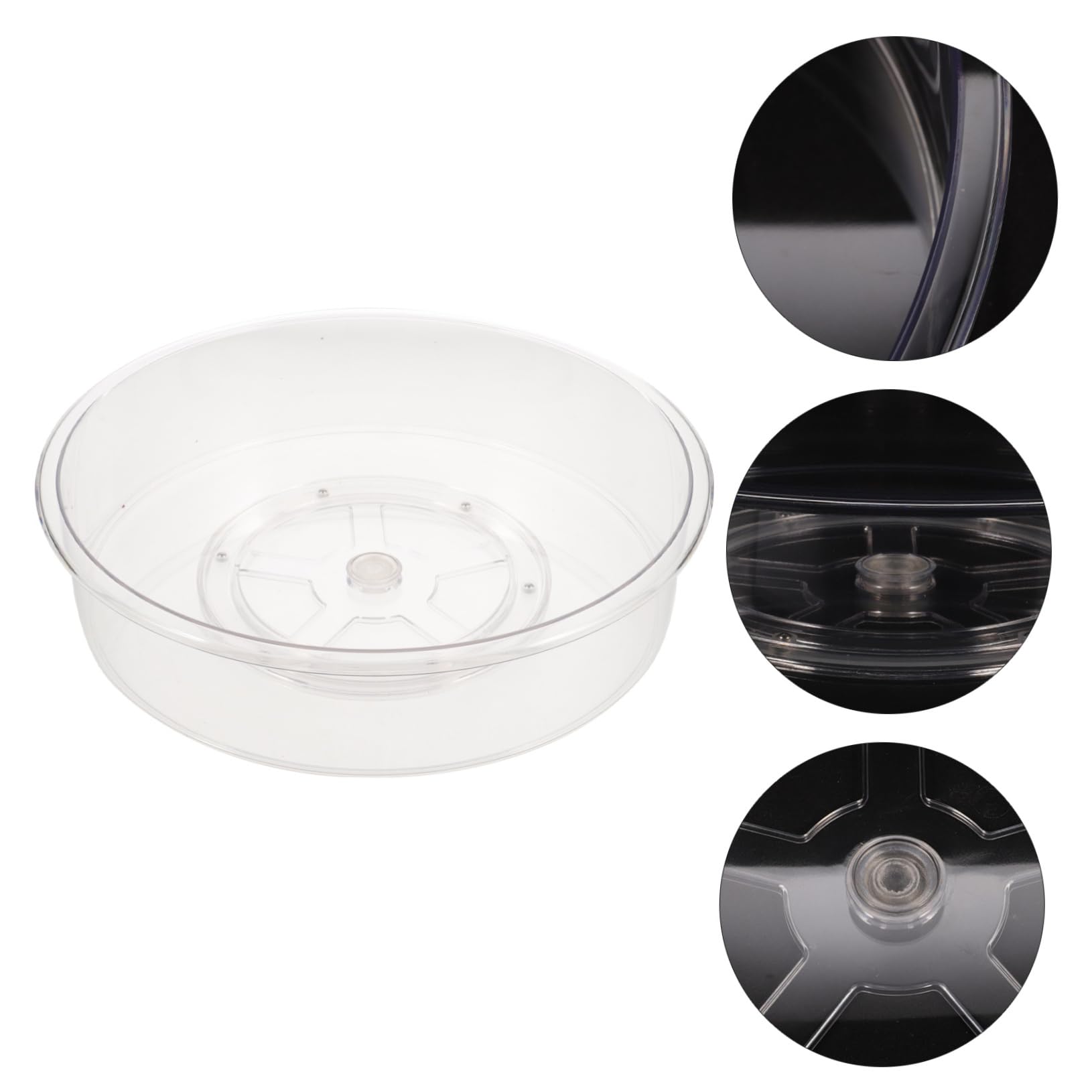 Cabilock Vassoio Girevole per Spezie in Pet, Organizer Rotante per Cucina Design Rotante, Dimensioni 13,76x13,76x2,75 Pollici, per Party e Hotel