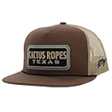 Adjustable Snapback Trucker Hat with Cactus Ropes Logo