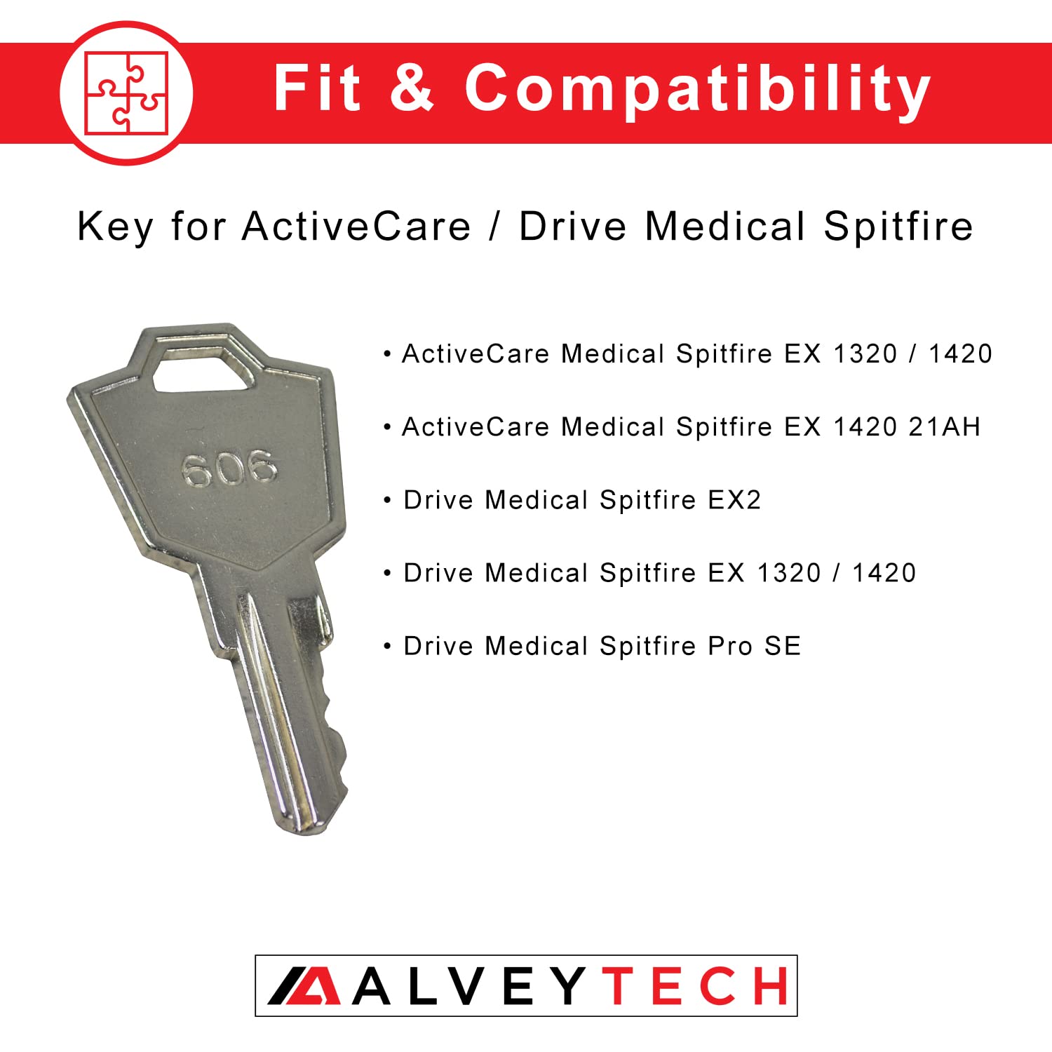 Amazon.com: AlveyTech Key for the ActiveCare & Drive Medical