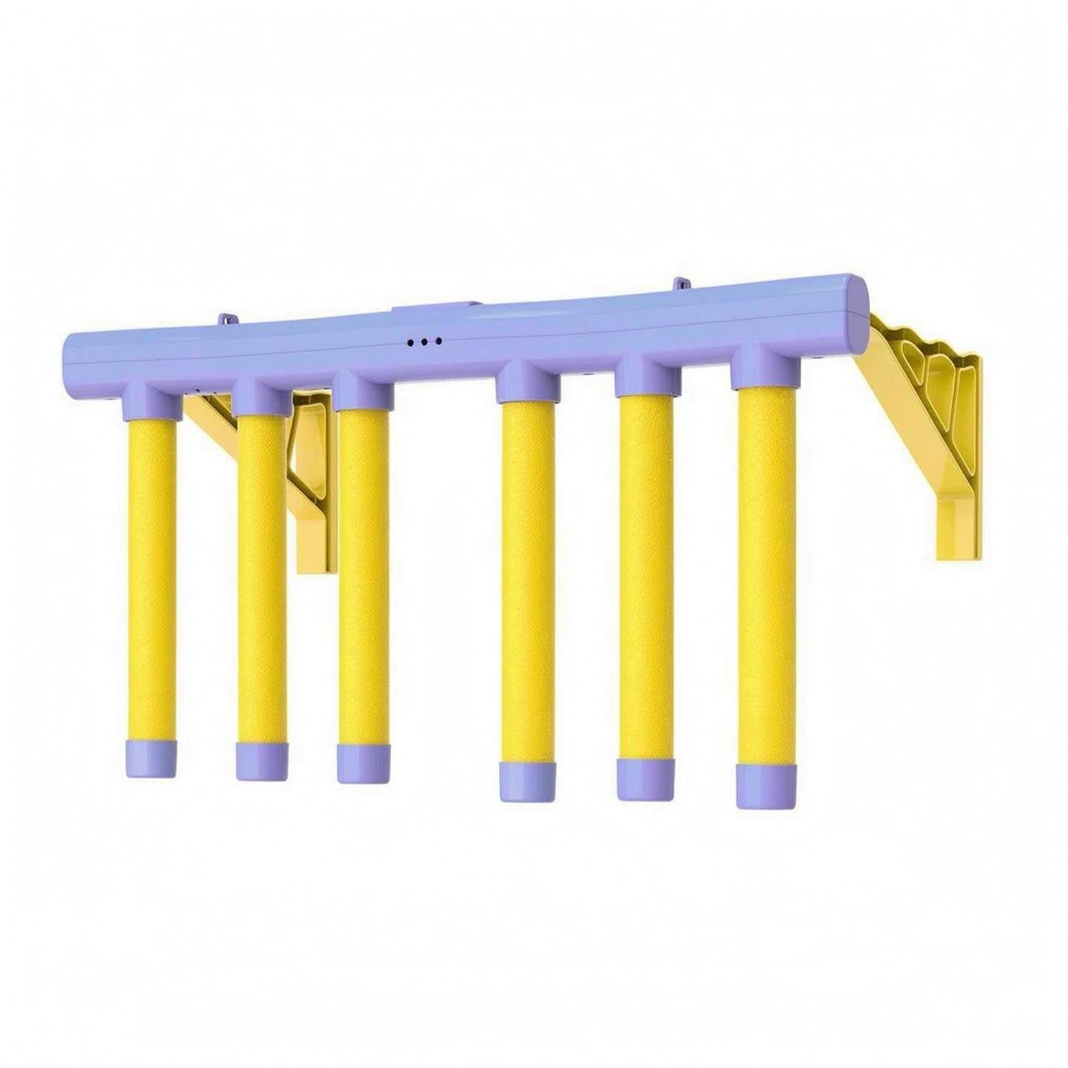 Hanging Rods Wall-Mounted Reaction Coach USB Charging Hand Speed Test Toy Adhesive Pads EVA Rod Reaction Game Pastel Colors, Purple, 2016A Bracket Mount-image-11