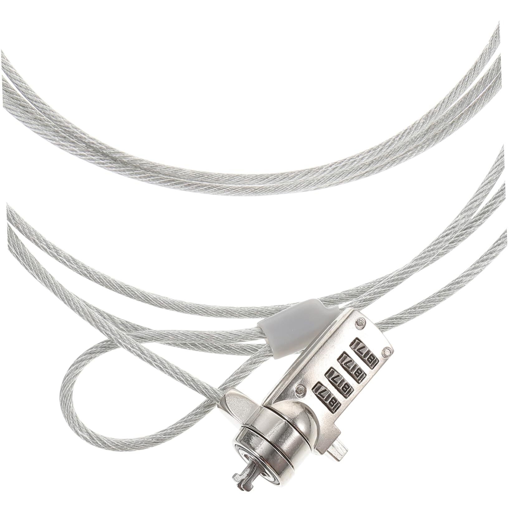 KICHOUSE 1.8m Laptop Locking Cable Security Lock -Theft Device for Tablets Laptops Resettable Code Cable for Home Use
