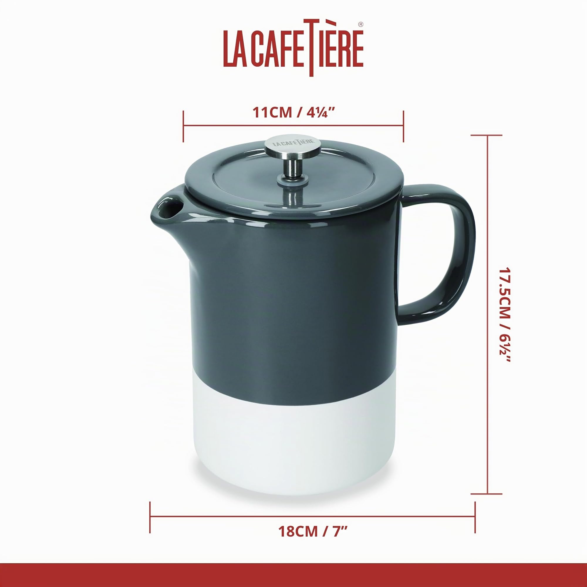 La Cafetiere Barcelona Cool Grey Ceramica 850ml