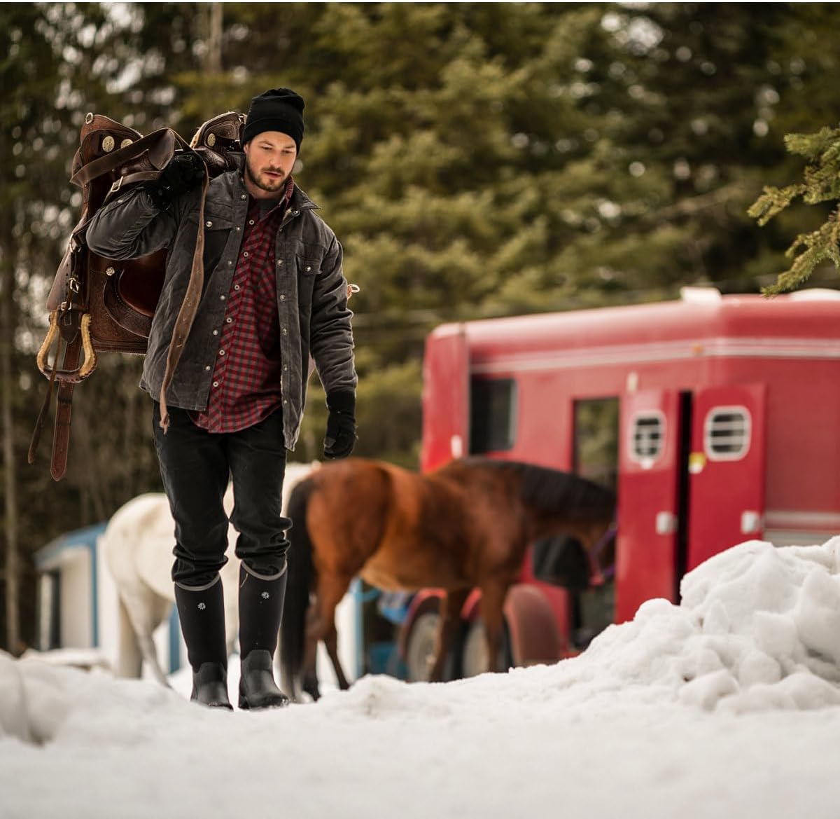 LaCrosse Men’s Alpha Thermal Insulated Rubber Boots with Protective Composite Toe, Premium Natural Rubber Construction and Grippy Antarctic Outsole - Image 2