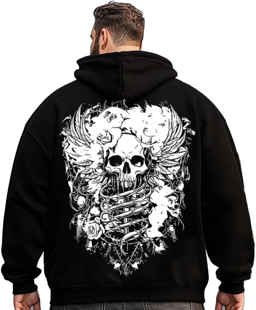 Big and Tall Men Hoodie Plus Size Hooded Sweatshirt for Men, Oversized Fleece Hoodie H2 5KPA G01P