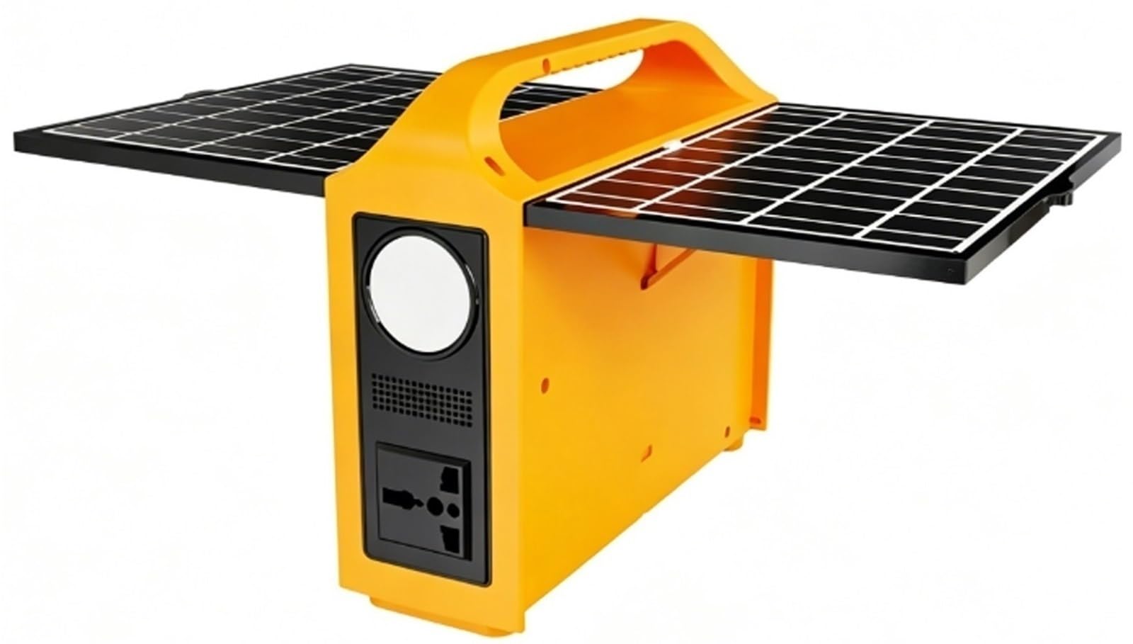 Generatore Solare Portatile 100W con Pannello Integrato, Accumulatore LiFePO4, Doppia Tensione 110V/220V, Energia di Riserva per Blackout e Viaggi(230V)