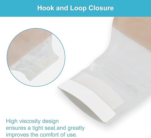 Miniatura 6 de 20 bolsas de colostomía, suministros de ostomía, bolsa de ostomía drenable de una pieza con cierre de gancho y bucle para el cuidado del estoma de