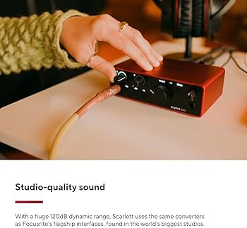 Amazon.com: Focusrite Scarlett Solo 4th Gen USB Audio Interface