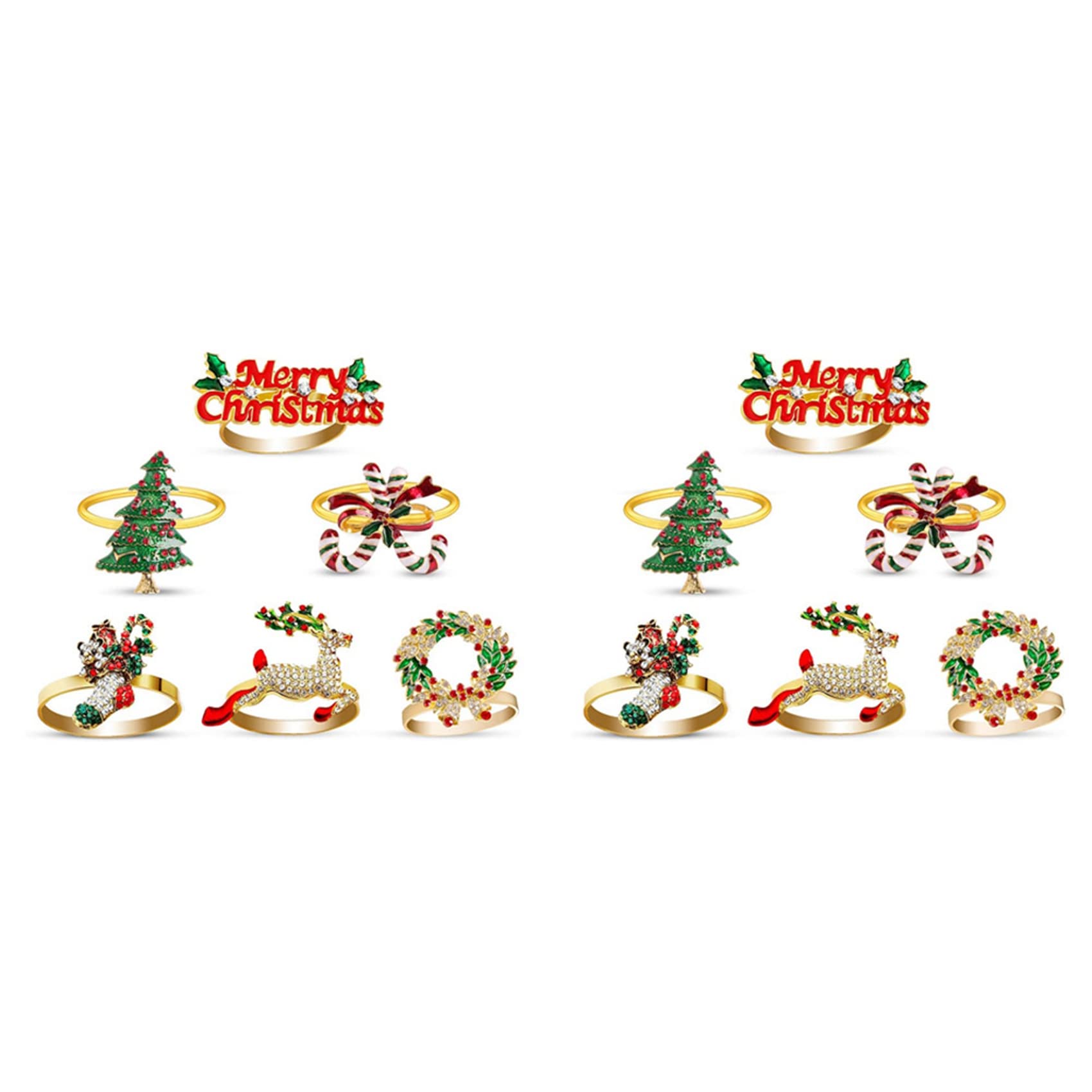 Servilleteros navideños y delicadas decoraciones de mesa para alta hostelería
