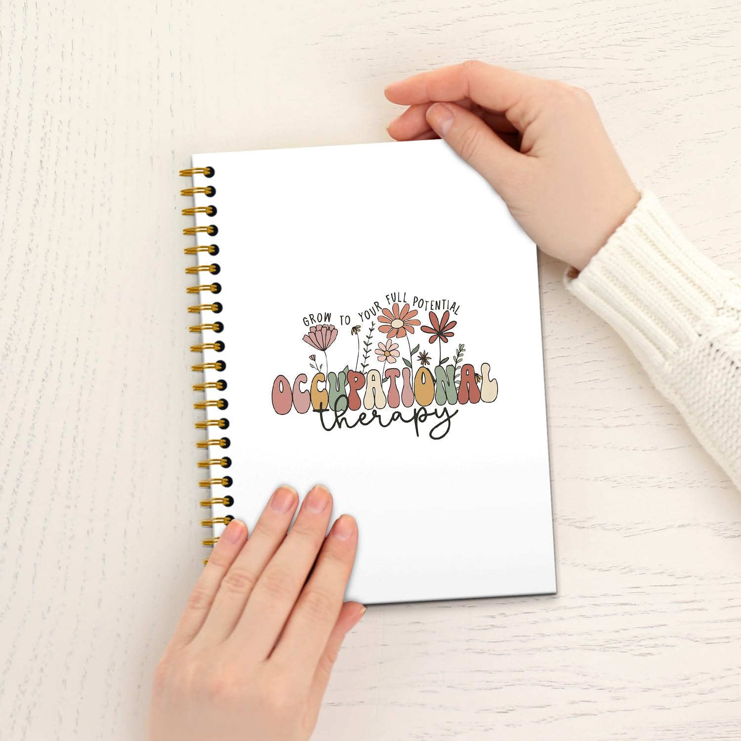 Occupational Therapy Notebook 5.5×8.3, Occupational Therapy Spiral Notebook,Occupational Therapist Notebook,Occupational Therapy Gifts,160 Pages - Image 6
