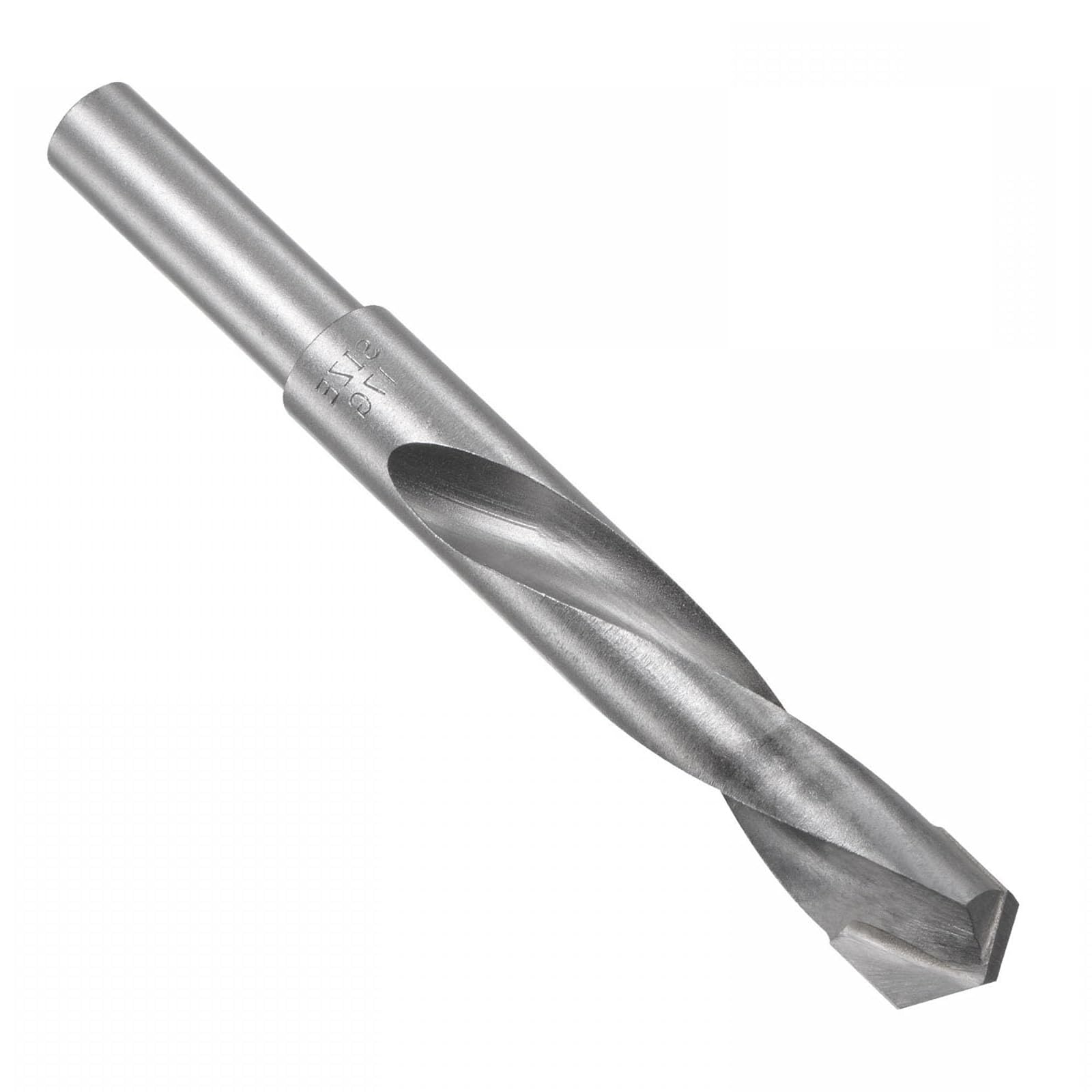 TOP-VIGOR 16.5mm Reduced Shank Twist Drill Bits, 1/2 Inch Shank Carbide Drilling Bits for Metal Stainless Steel, Aluminium