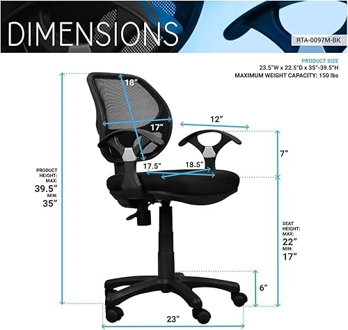Miniatura 2 de Sillas gerenciales, Midback Mesh Task Office Chair, Silla para Escritorio Chaise De Bureau Ergonomique Gaming Chair