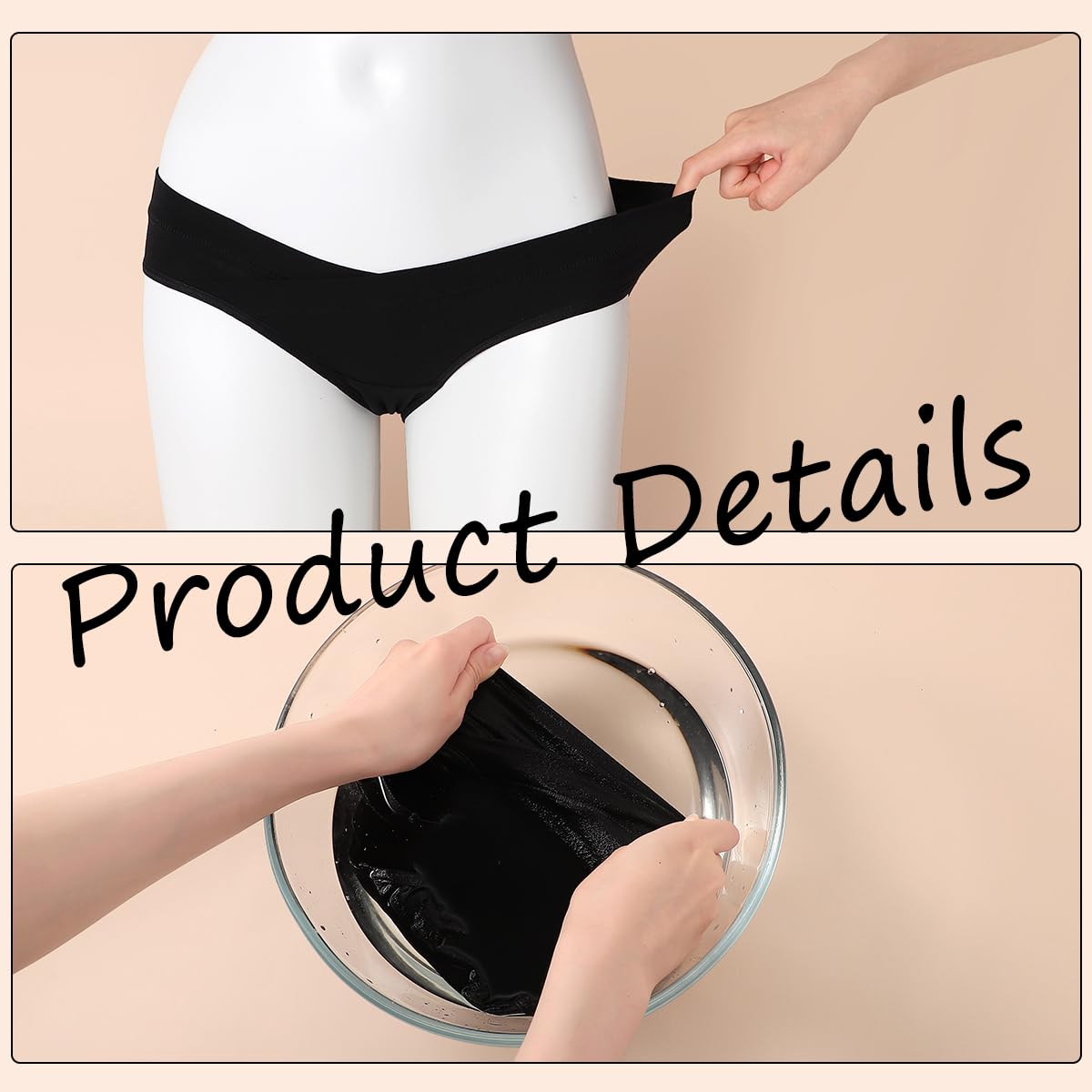 maternità Knickers a Forma di V Reggiseni di Sostegno del Ventre in Cotone Traspirante Mutandine di Gravidanza delle Donne Postpartum Pack di 5
