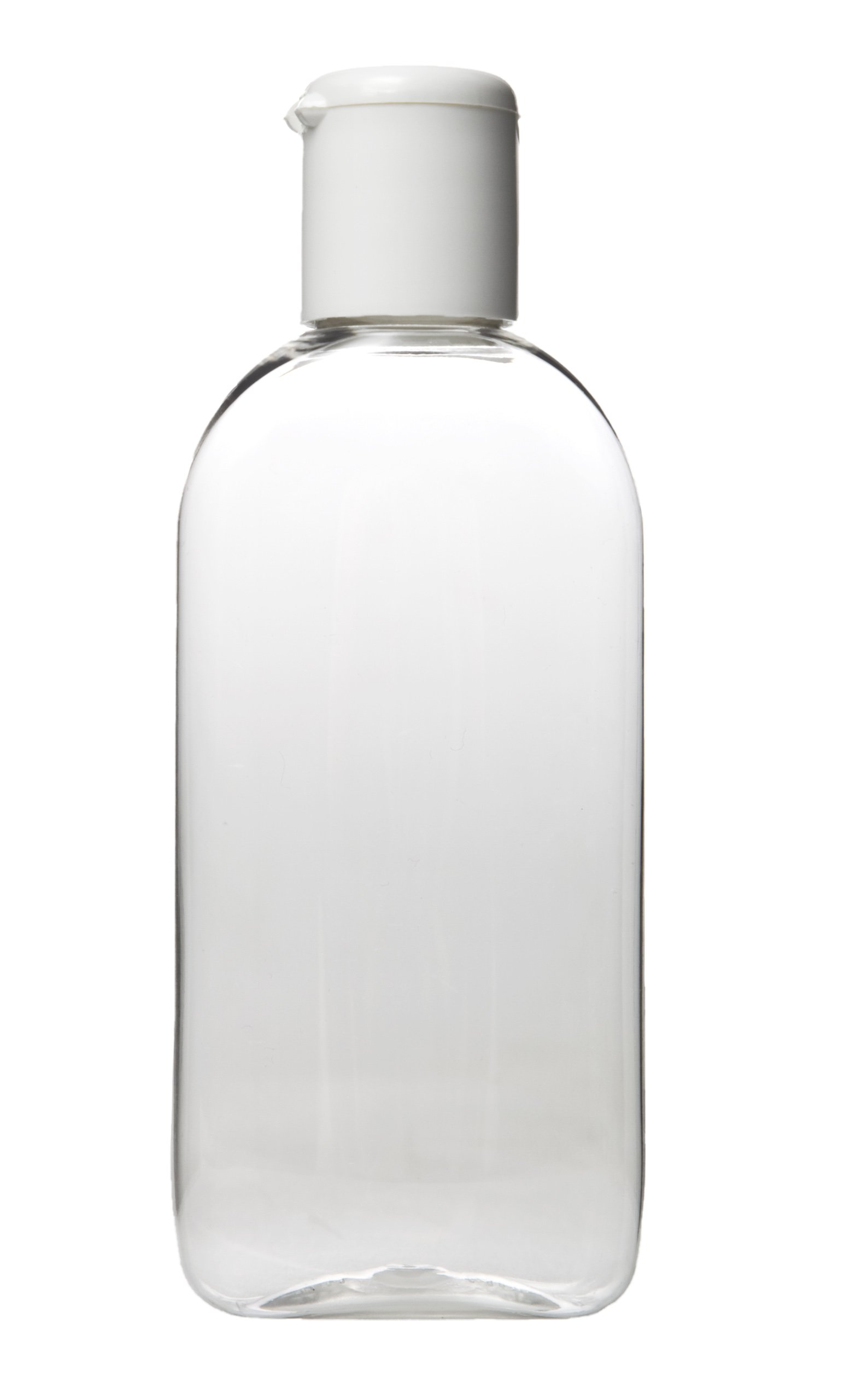 Travel Pack for Liquids 10 x 100ml PET Plastic Bottles with Flip Caps