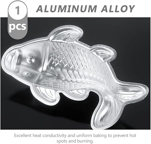 Miniatura 8 de Alipis Utensilios para hornear al vapor, molde de cumpleaños, molde de postre para hornear, hojalata de Pascua, fondant, carpa de aleación, forma de