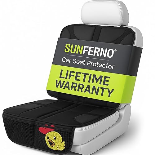 Sunferno Protector de asiento de coche protege tu coche de las sangrías del asiento de coche del bebé forro de protección impermeable compatible con