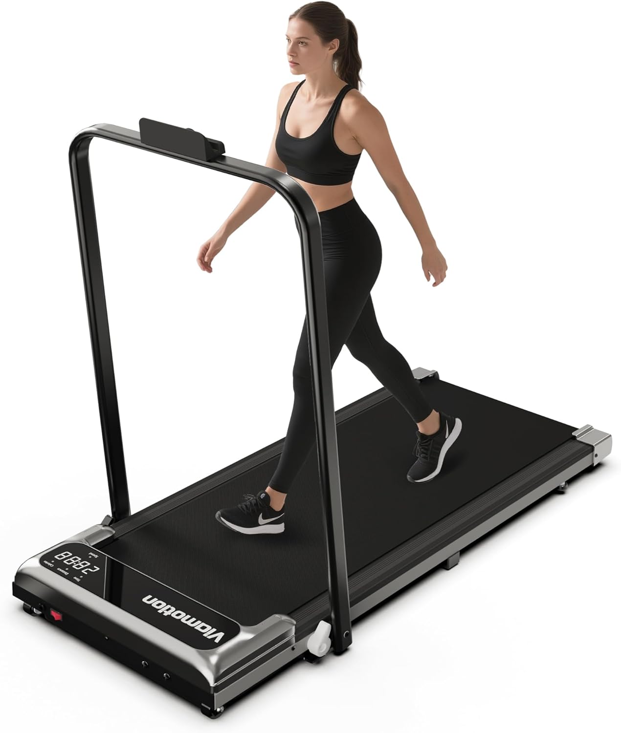 Walking Pad with Handle Bar, Treadmills for Home and Office,2.5HP Under Desk Treadmills with Rermote Control &LED Display,265 lbs