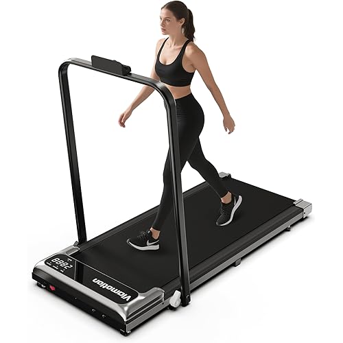 Walking Pad with Handle Bar, Treadmills for Home and Office,2.5HP Under Desk Treadmills with Rermote Control &LED Display,265 lbs