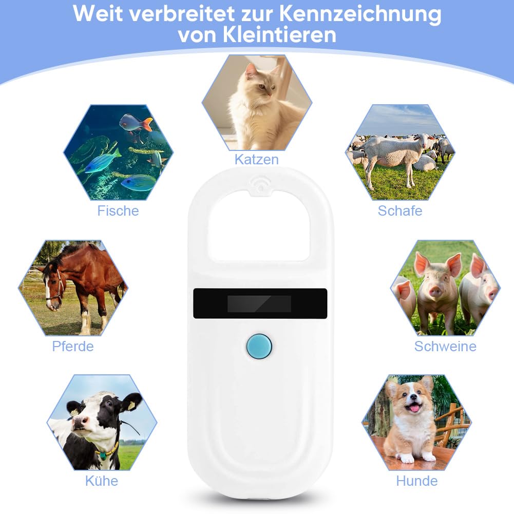 OMABETA Lecteur De Balise Animale OMABETA Scanner De Microchip Animal
