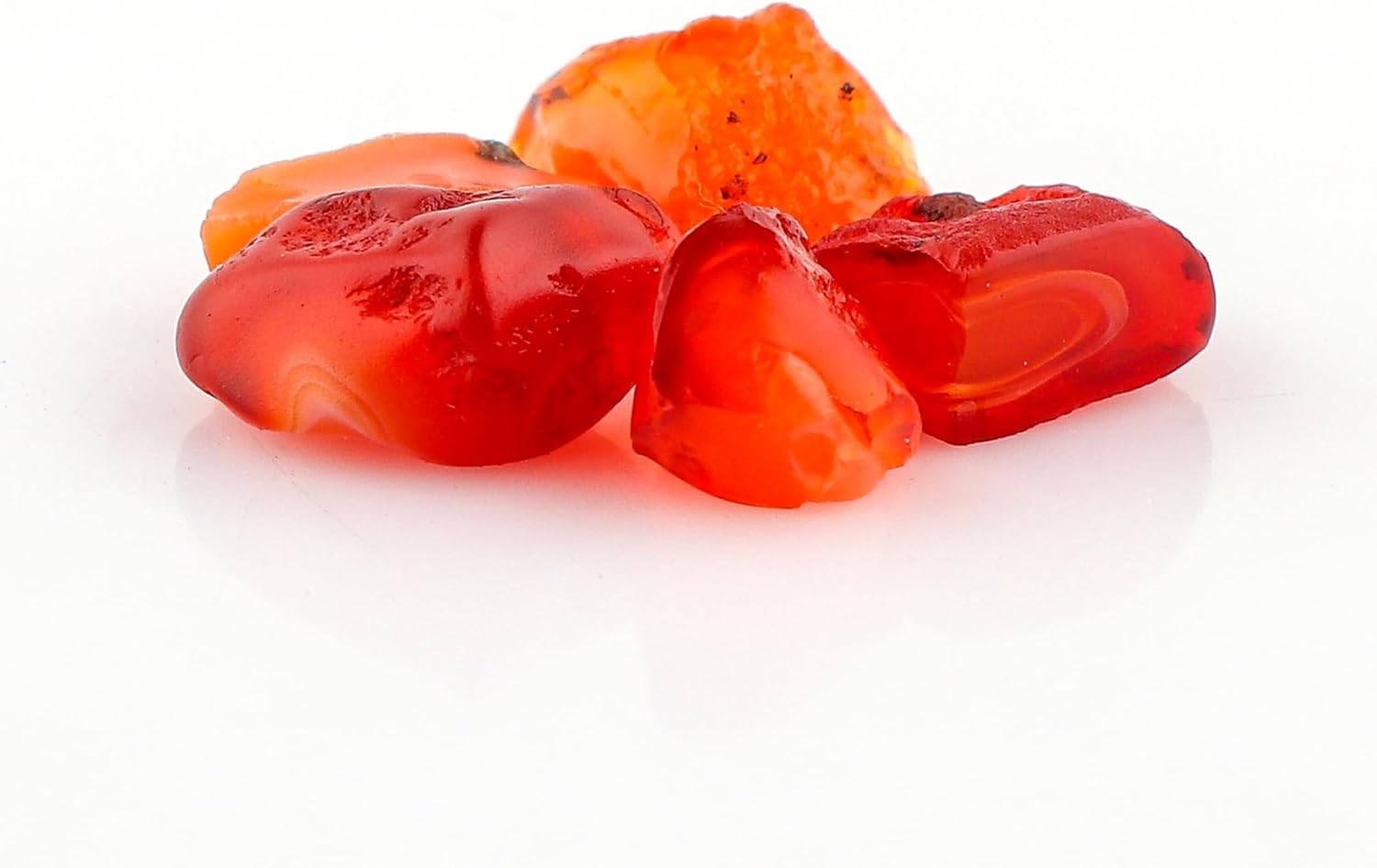 (5pcs) Natural Raw Mexican Fire Opal Gemstones, Wholesale Rough Stones, Loose Bulk Supply, DIY Jewelry Making, Healing Crystals, October Birthstone, Gem Collection - Image 3