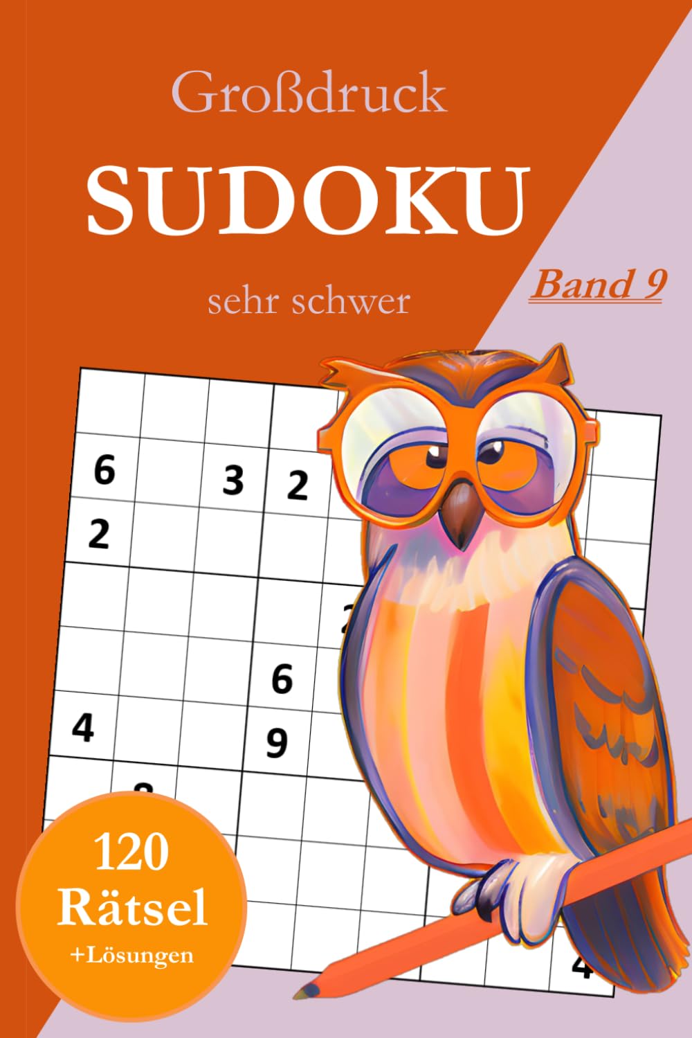 Großdruck Sudoku sehr schwer - Band 9: 120 extrem schwierige Sudoku Rätsel in großer Schrift für Profis mit Lösungen