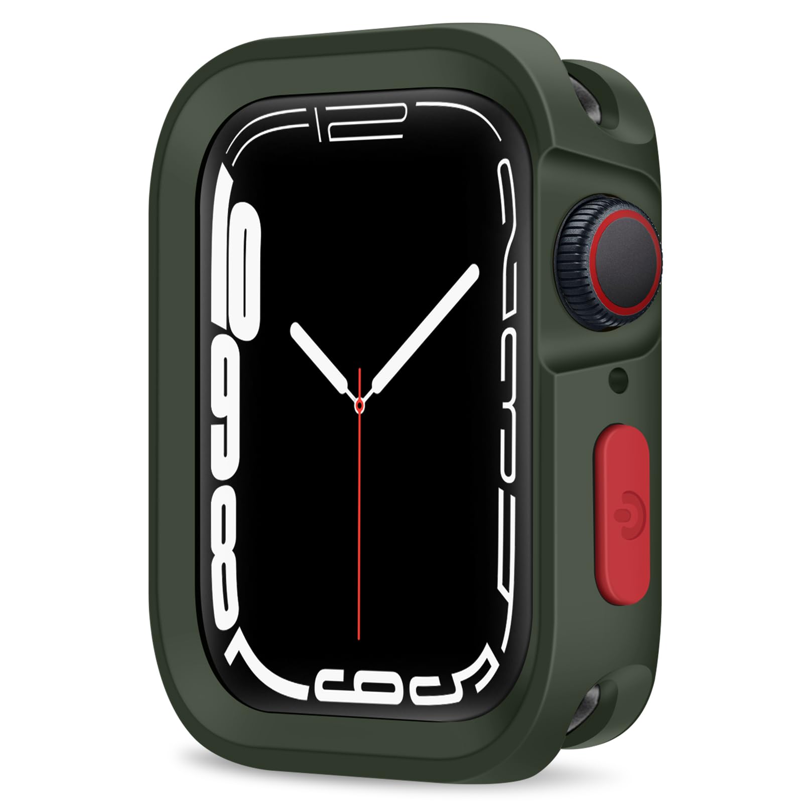 ZZDZZ Rugged Case Compatible with Apple Watch Case 45mm 44mm Series 9/8/7/6/5/4/SE3/2/1, Soft Flexible TPU Shockproof Protective Bumper Cover for