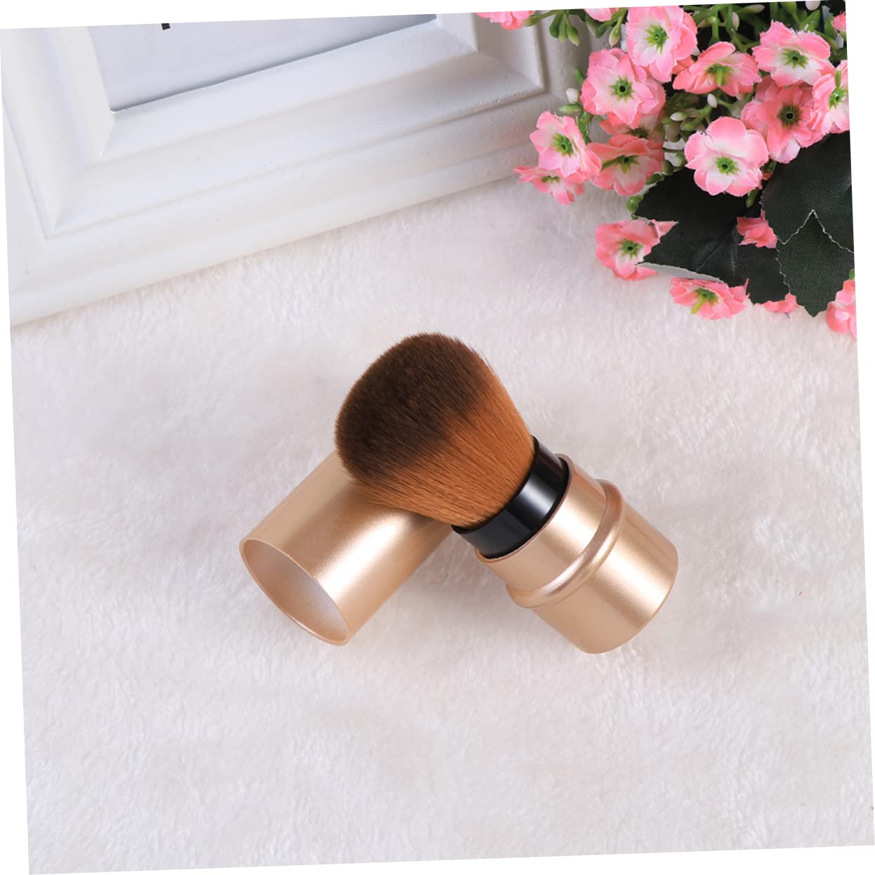 Baluue Foundation Applicator Brush Set 3pcs Retractable Makeup Brushes Blended Finish Enhance Natural Beauty Makeup Accessories