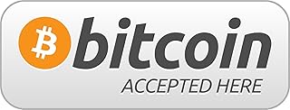 Bitcoin - Adesivo digitale con simbolo da 10,2 cm, per uso su computer portatile, casco, auto, camion, moto, finestre, paraurti e parete/porta