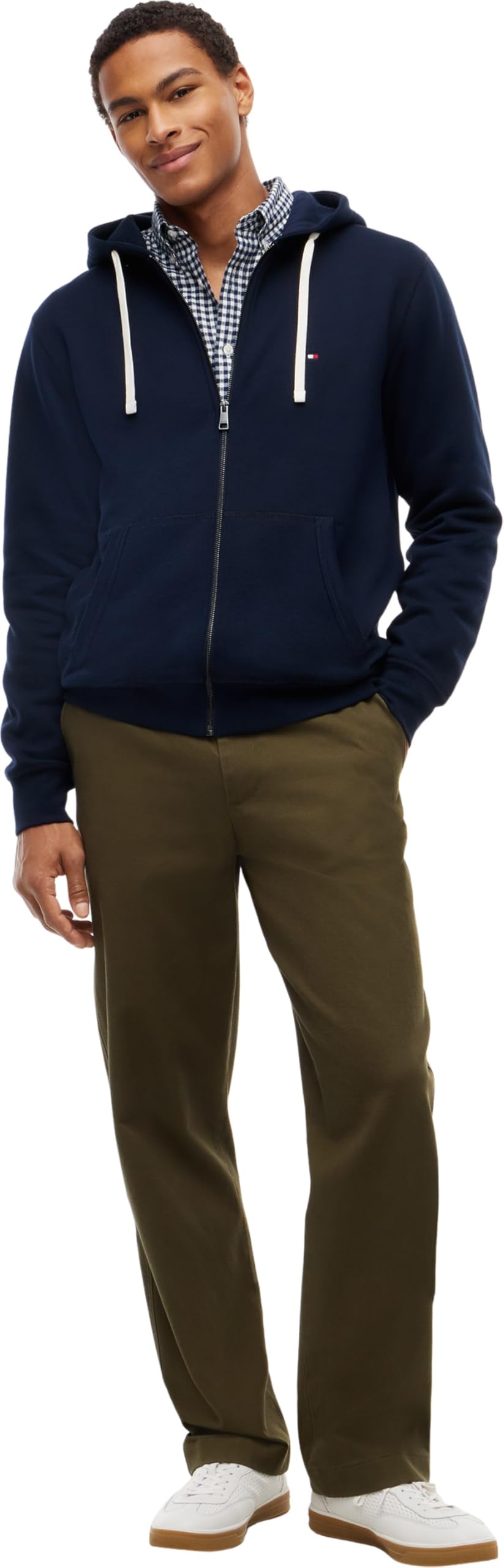 Tommy Hilfiger Essential Fleece Hooded Reg Zt Mw0mw44931 Sudadera con Capucha y Cremallera Hombre