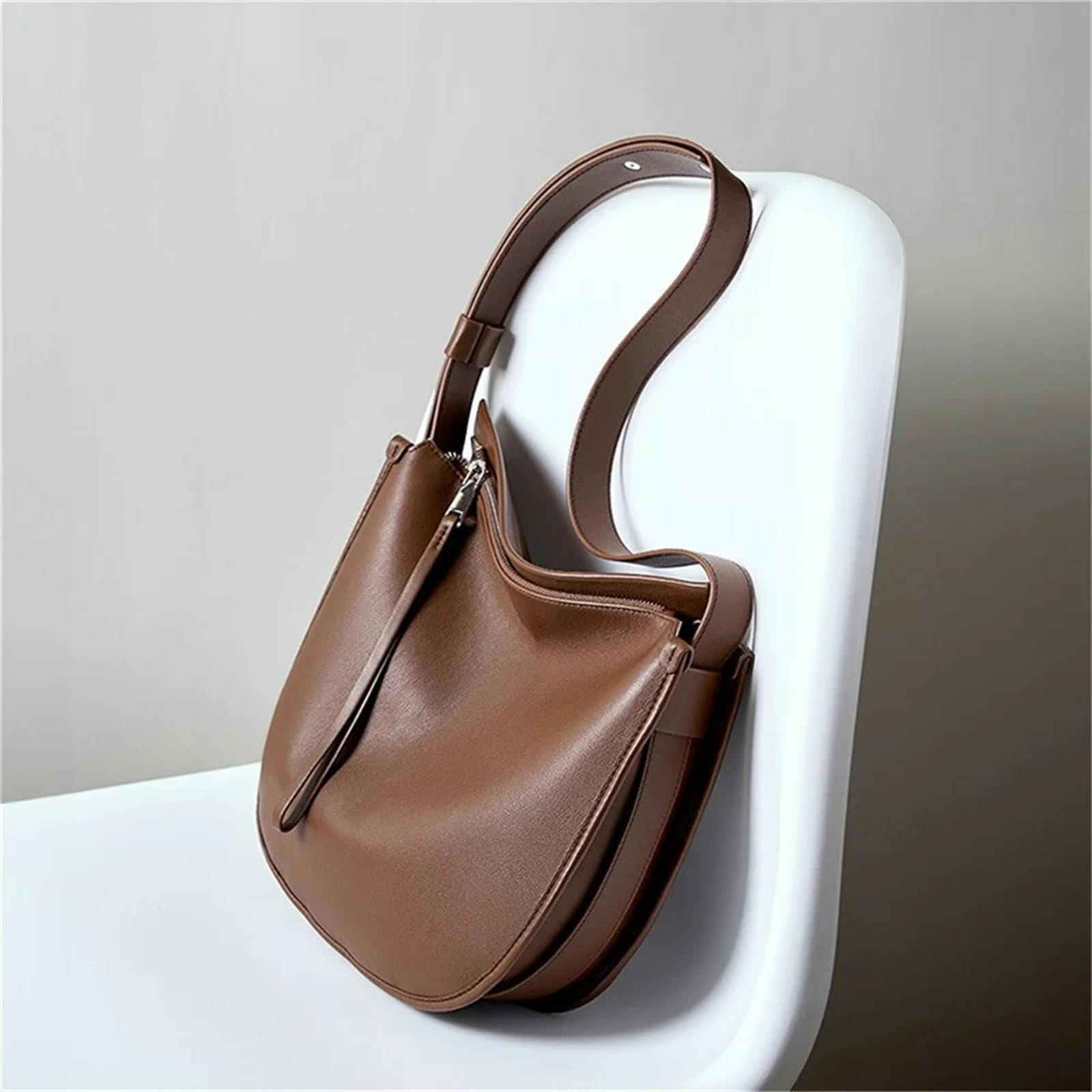 Umhängetasche Damen Damen Handtasche Retro Große Kapazität Frauen Crossbody Tasche Einfache Frauen Crossbody Tasche-braun-ca 32cm-5cm-26cm