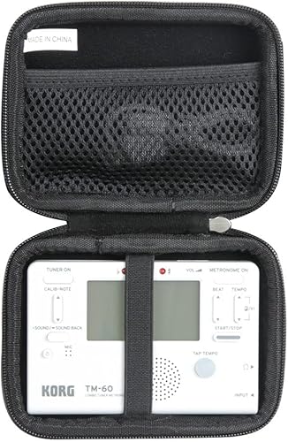 Hermitshell Estuche rígido de viaje para Korg TM60BK / Korg TM50BK / Korg TM-70T sintonizador de instrumentos