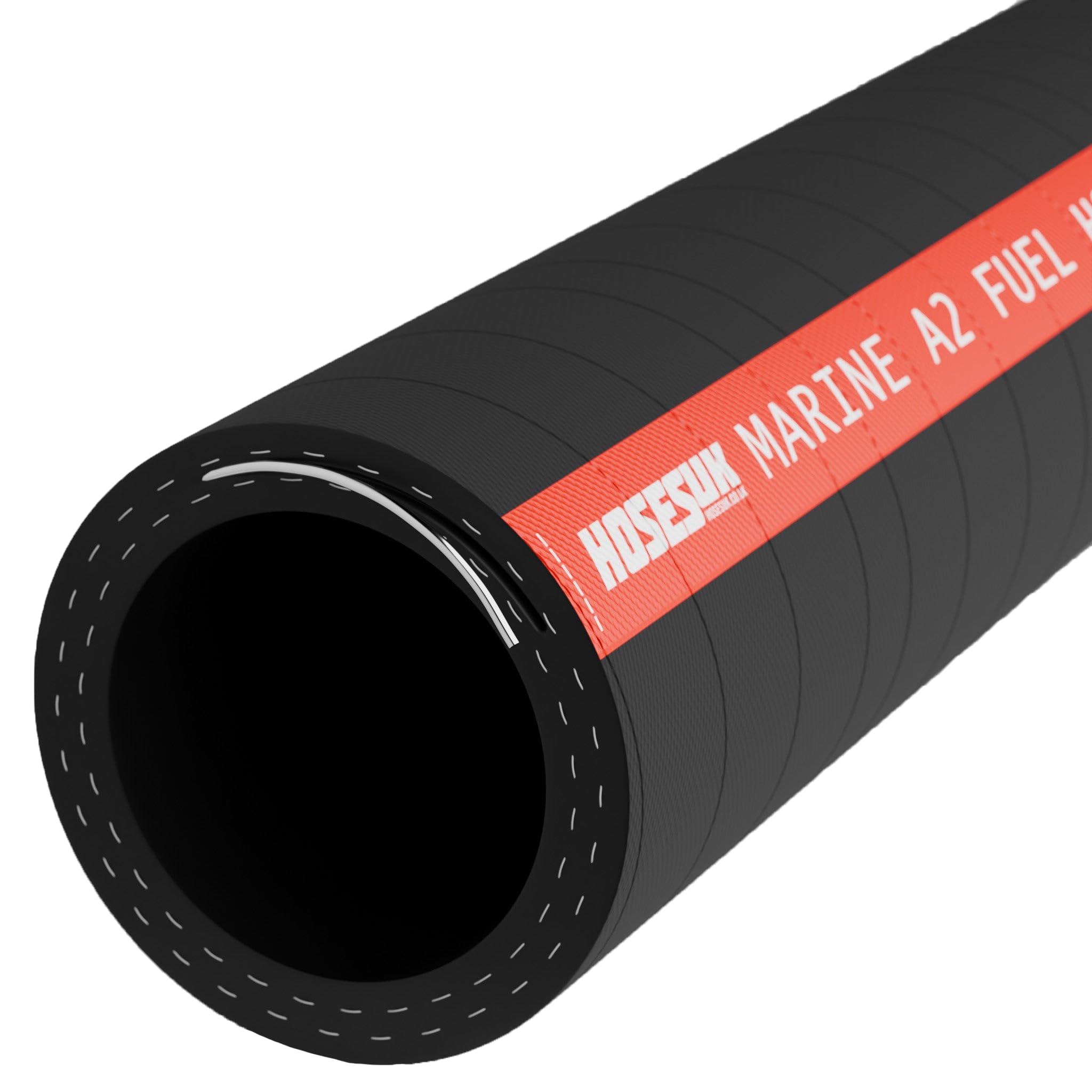Ap Automotive Black 51Mm Rubber Marine Fuel & Oil Diesel Exhaust Hose Iso7840 1 Metre