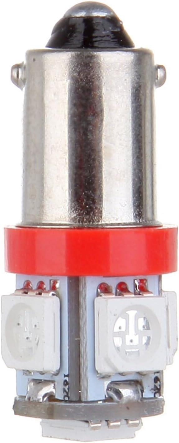 ECCPP 10x Instrument Cluster Dash Panel Lights ba9s-5-5050-smd-Red 1815, 1816, 182, 1889, 1891, 1892, 1893, 1895, 1895A, 1445, 17053, 53, 53X, 57, 216, 293, 363, 3886X, 3893, 6253, 64111, 64113