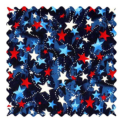 SheetWorld-100-Cotton-Woven-Fabric-by-The-Yard-44-Wide-Medium-Weight-DIY-Quilting-Sewing-Crafts-Binding-Backing-Lining-and-More-Textile-for-Creative-Projects-Patriotic-Stars SheetWorld 100 Cotton Woven Fabric by The Yard 44 Wide Medium Weight DIY Quilting Sewing Crafts Binding Backing Lining and More Textile for Creative Projects Patriotic Stars