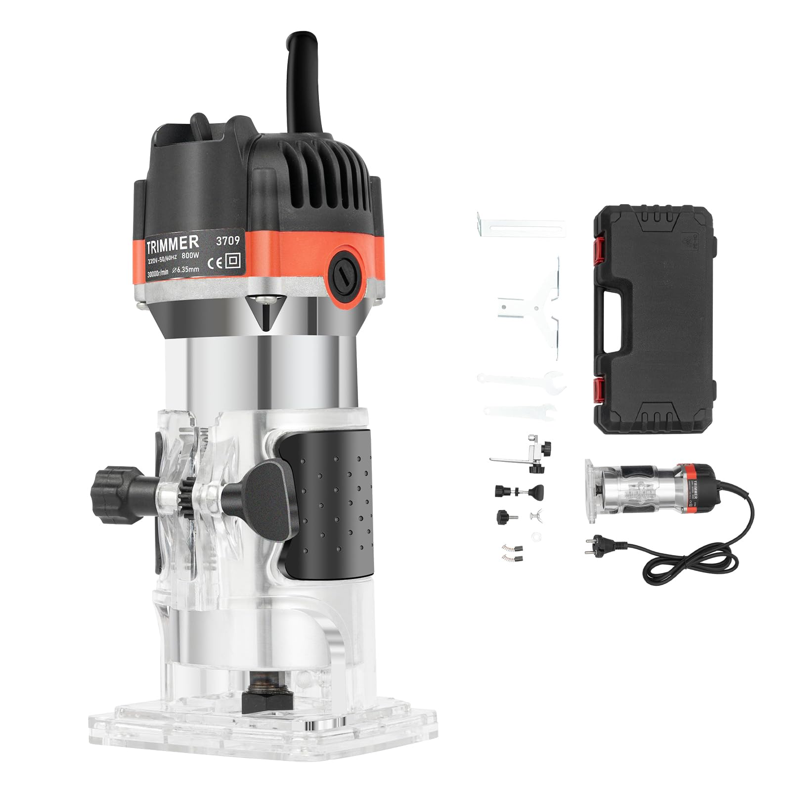 Fresa per legno, fresatrice per bordi, fresatrice elettrica a mano 220 V, fresatrice per legno, fresatrice per legno, fresatrice elettrica da 1/4", fresatrice per legno, fresa a a mano, per