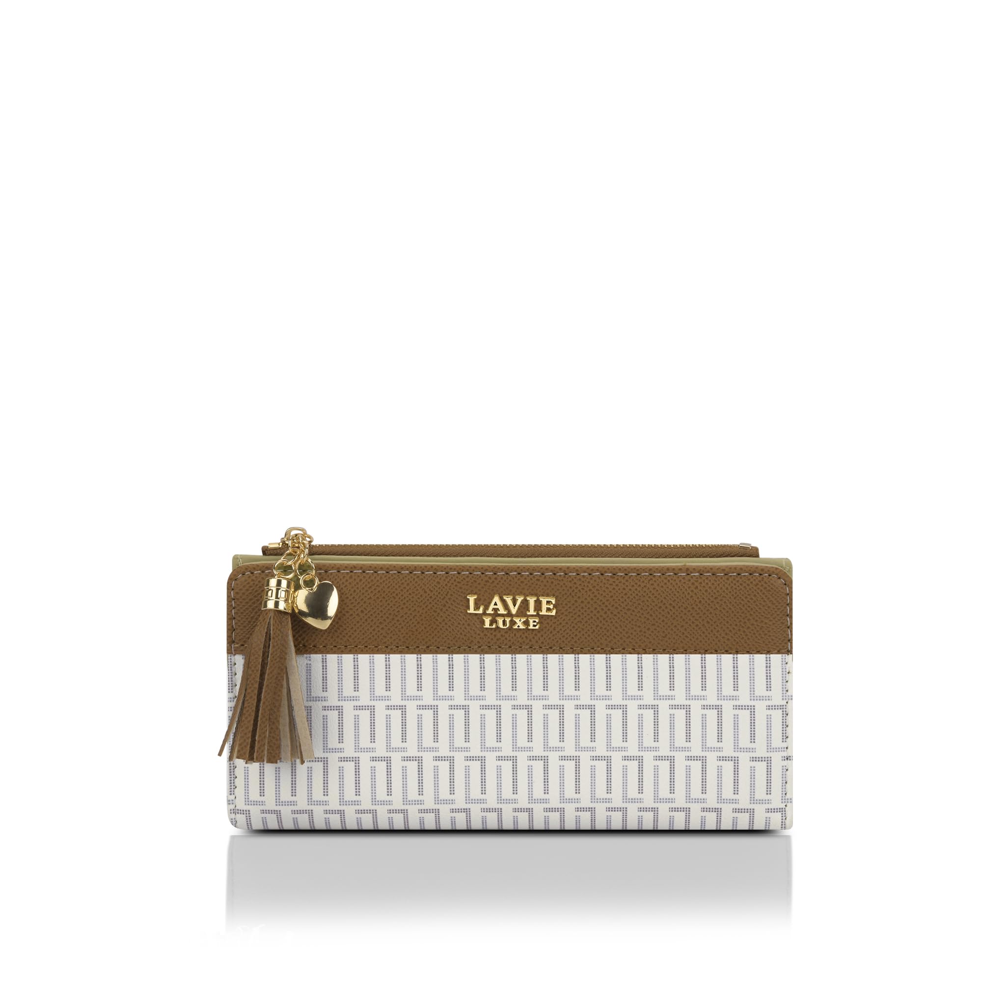lavie luxe Women's Mono Safain25 Bifold Zip Wallet |Gift For Ladies-picture-23