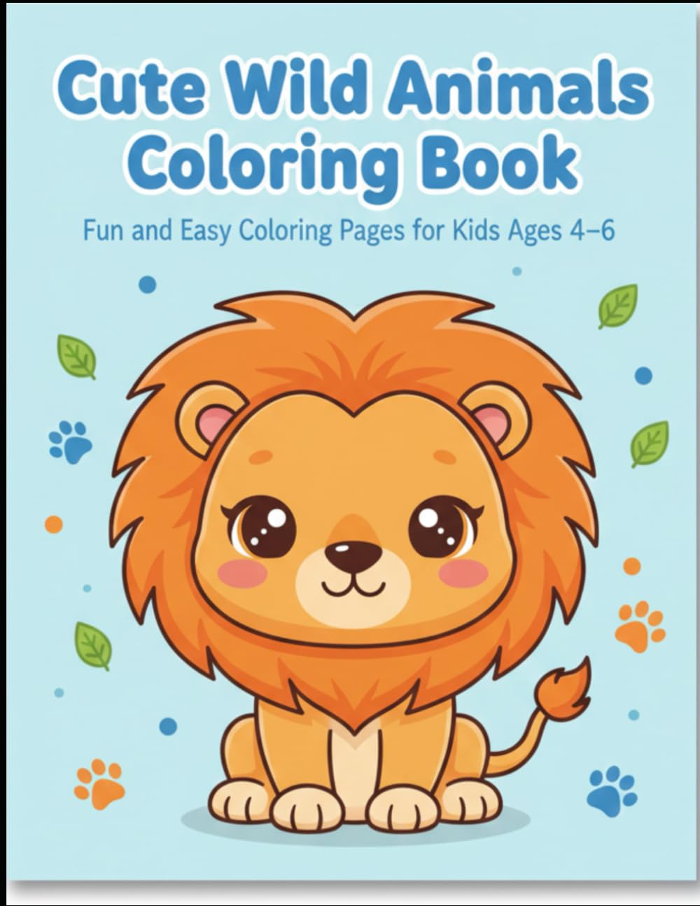 Cute Wild Animals Coloring Book
