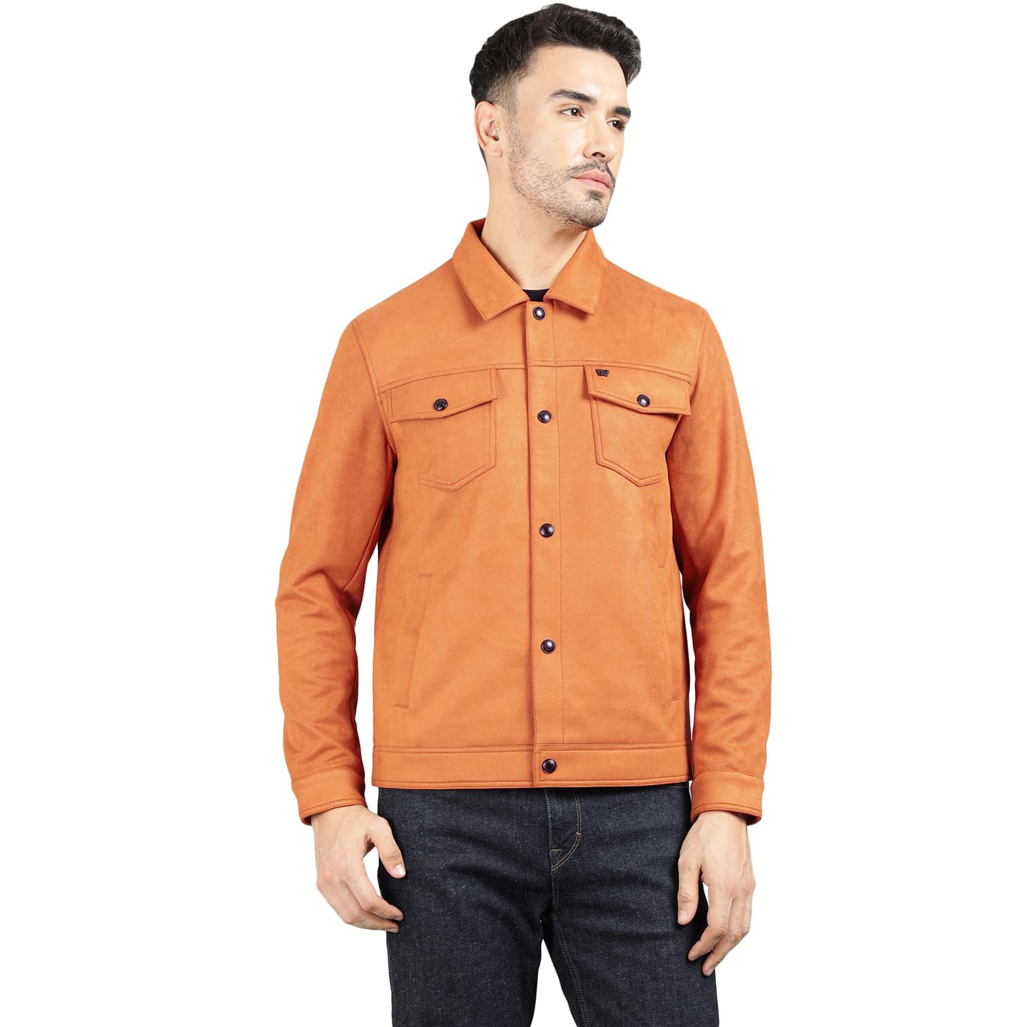 Royal Enfield SUEDE JACKET RUST (XL) 44 CM | Material: 95% POLY 5