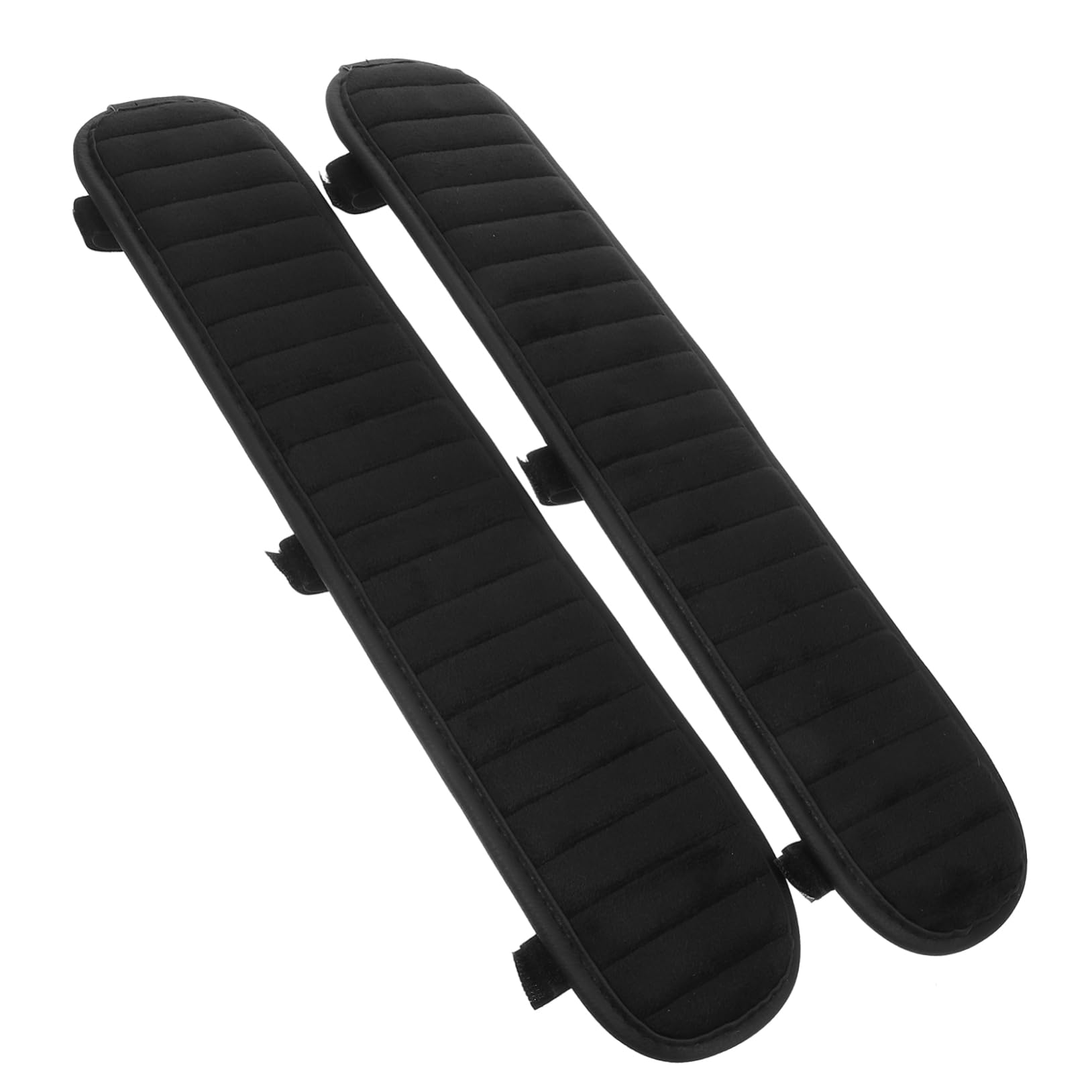 DOITOOL 1 Paar Sitzarmpolster Bodenschutz Ärmel Armschützer für Sofas Kopfstützenabdeckung schützend Armlehnenbezüge für Stühle Sesselabdeckungen Arme Armruhe Plüsch Black