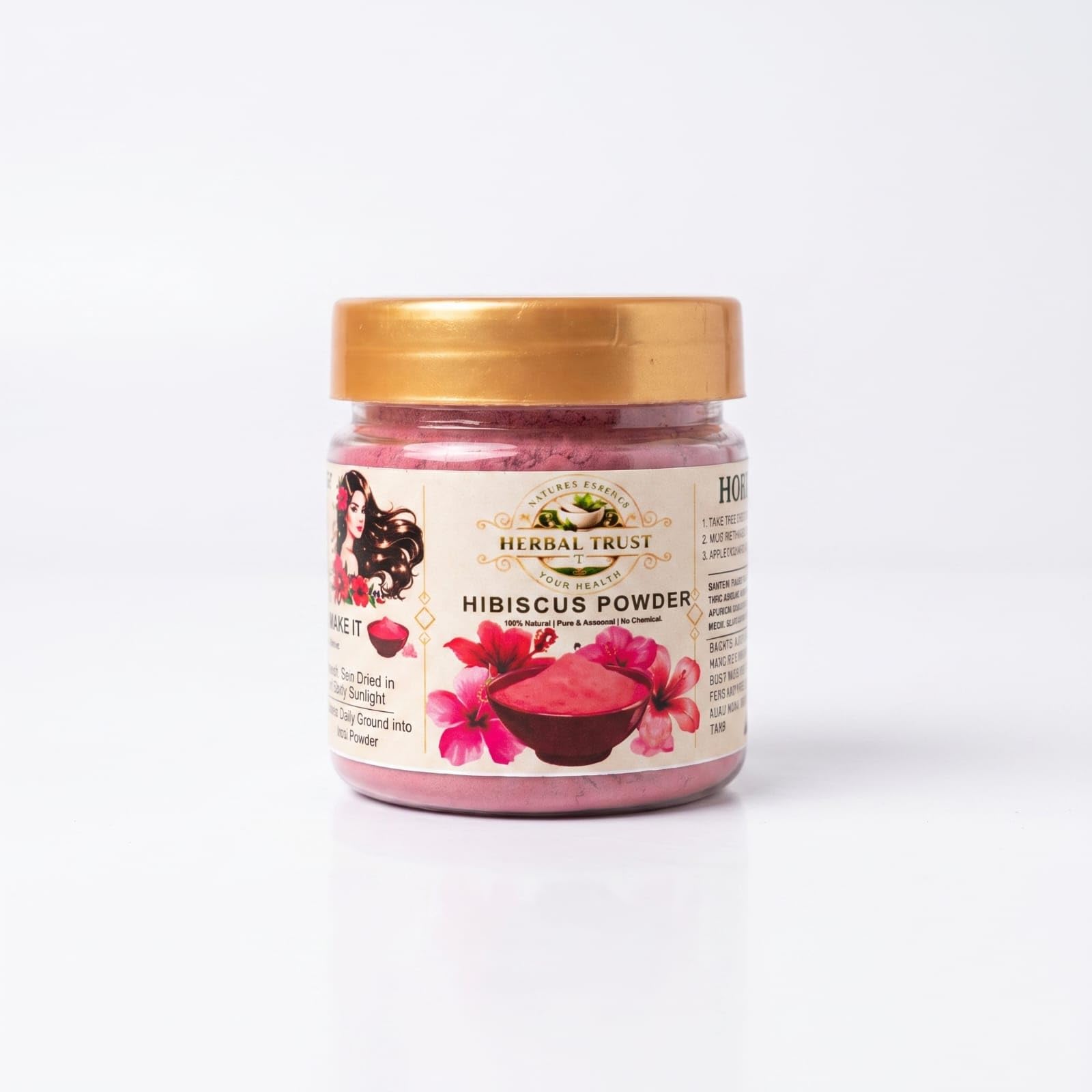 Hibiscus Powder, 100% Natural and Chemical-Free, Deep Conditioning, Boosts Shine, Soothes Scalp, Antioxidant-Rich Herbal Hair and Skin Care-image-28