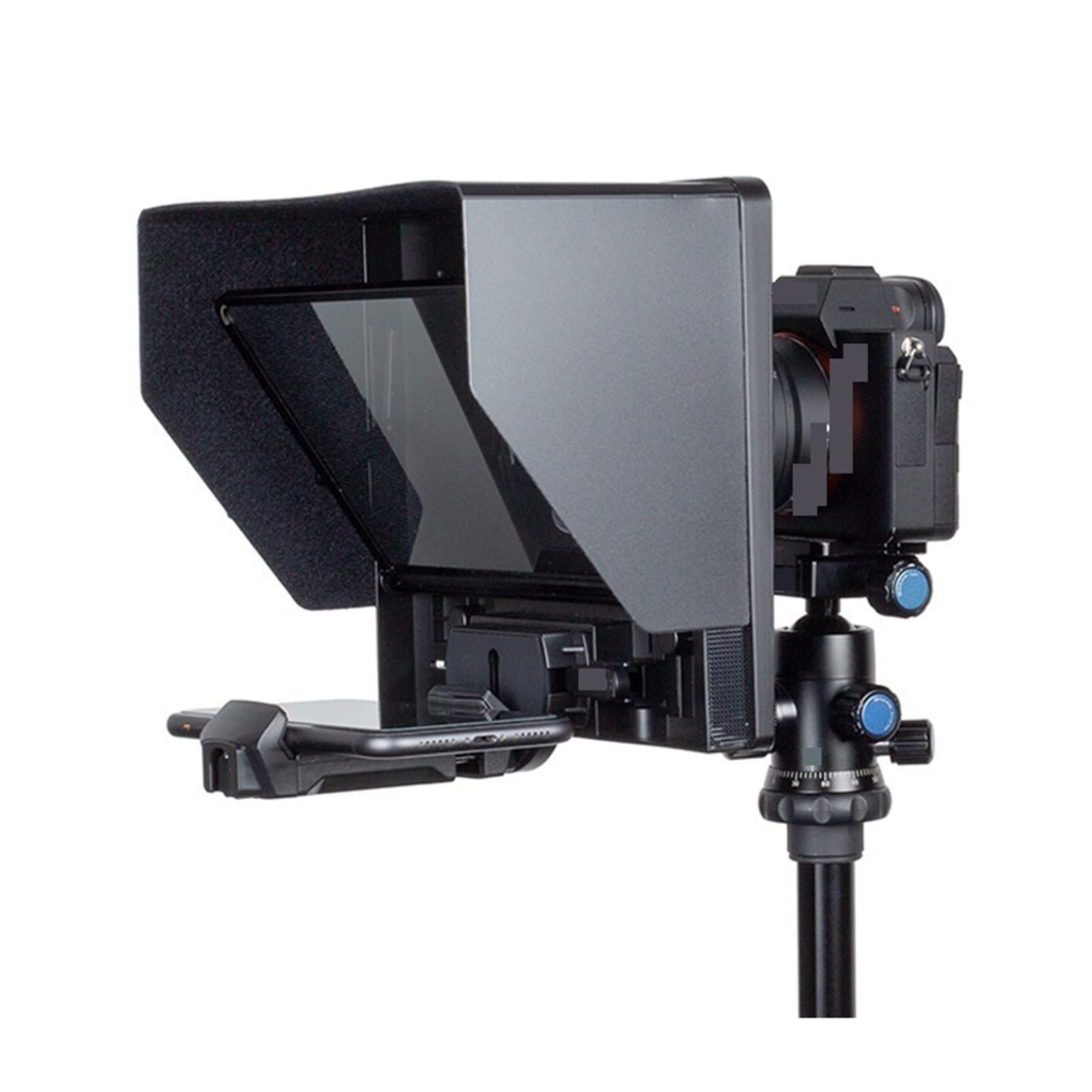 Teleprompter, 2 Stück Teleprompter TP10 Smartphone-Kamera Aufnahme Streaming Unterstützung Horizontale Vertikale für Live-Streaming